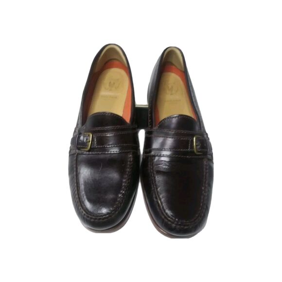 Vintage Cole Haan Grand OS Pinch Hand Sewn Buckle Loafers Mens Shoes Sz 11 Black